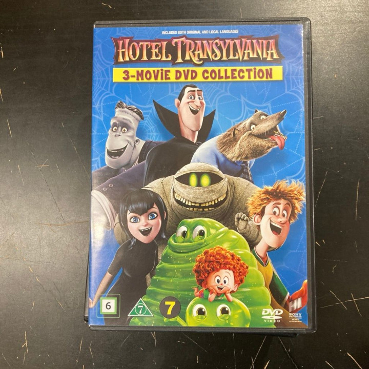 Hotel Transylvania 1-3 3DVD (VG+-M-/M-) -animaatio-